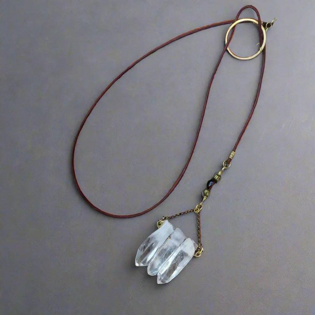 Quart Lariat Talisman Necklace - Studio Athene Noctua