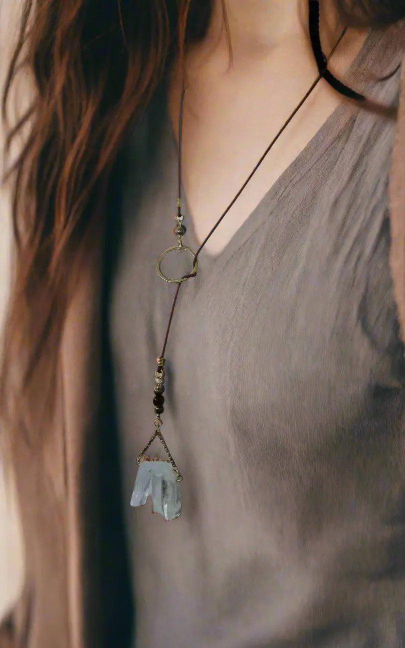 Quart Lariat Talisman Necklace - Studio Athene Noctua